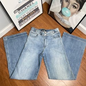 Express Wide Leg High Rise Jeans